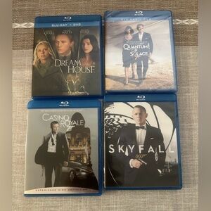 Daniel Craig Dream House, Casino Royal, Sky Fall, Quantum of Solace Blu Ray DVD